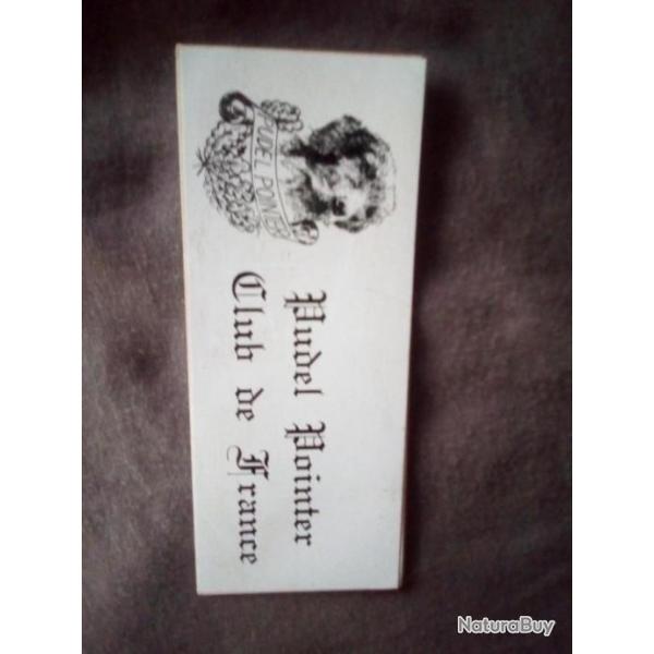 Trs rare Auto-collant PUDELPOINTER CLUB de FRANCE race allemande mconnue en France