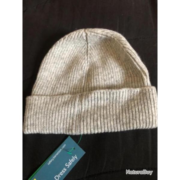 1 bonnet enfant 6 / 7 ans gris chaud  benetton