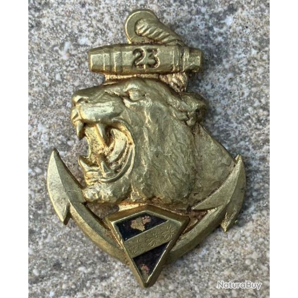 23� R�giment d'Infanterie Coloniale, abeilles, peint, embouti