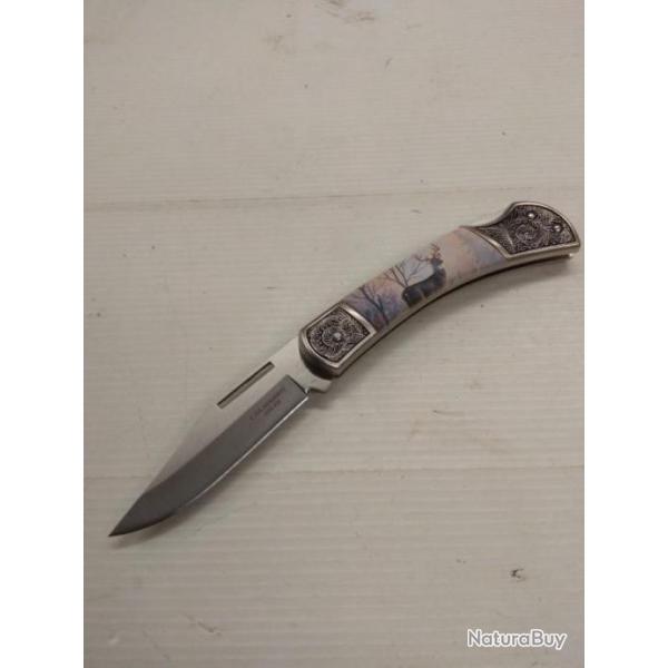 Couteau de poche marque ''herbertz''d�cor cerf