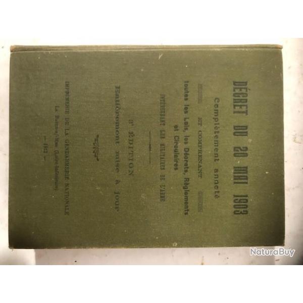 Dcret du 20 mai 1903 lois, dcrets, circulaires intressant les militaires de l'arme et18