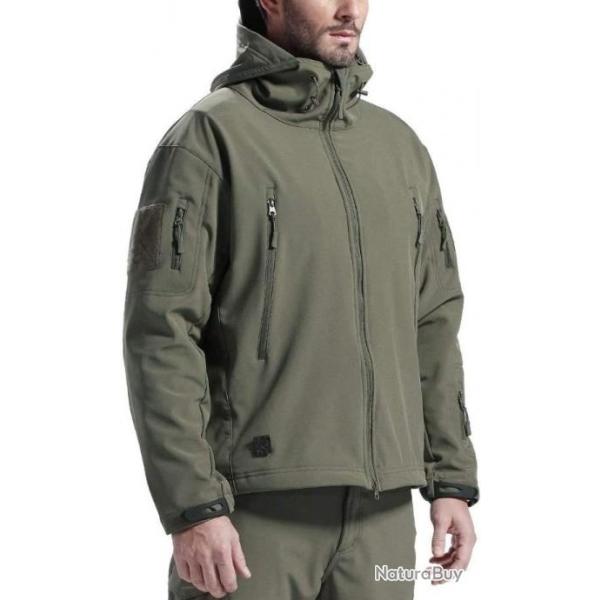 Veste polaire chaude pour homme - Imperm�able - Vert - Livraison gratuite et rapide