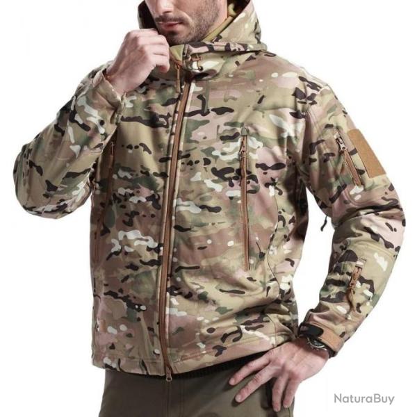 Veste polaire chaude pour homme - Imperm�able - Camouflage - Livraison gratuite et rapide