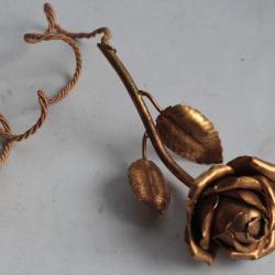 Interrupteur Bouton figuratif Rose Fleur vintage