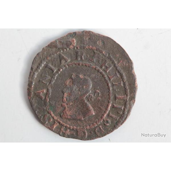 Monnaie Seiseno Philippe IV Barcelone Espagne 1640