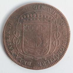 Jeton &Eacute;chevins et Maires de Nantes Mathurin Giraud 1665