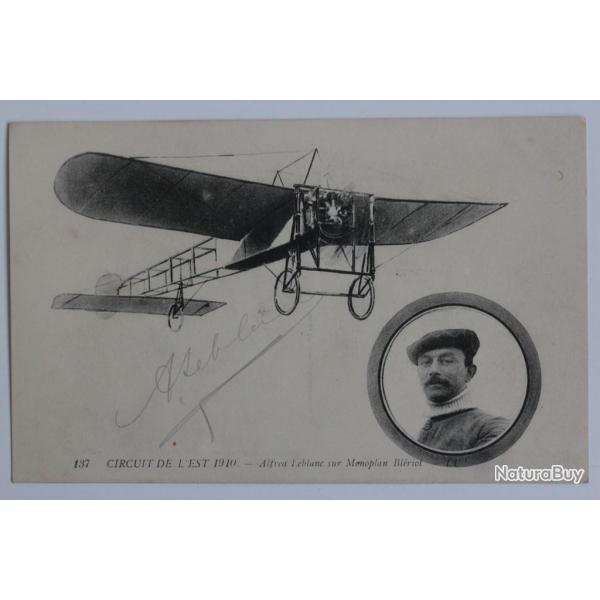 CPA Aviation Circuit de l'Est 1910 D�dicac� par Alfred Leblanc
