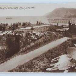 CPA Pays de Galles On the castle grounds Aberystwyth