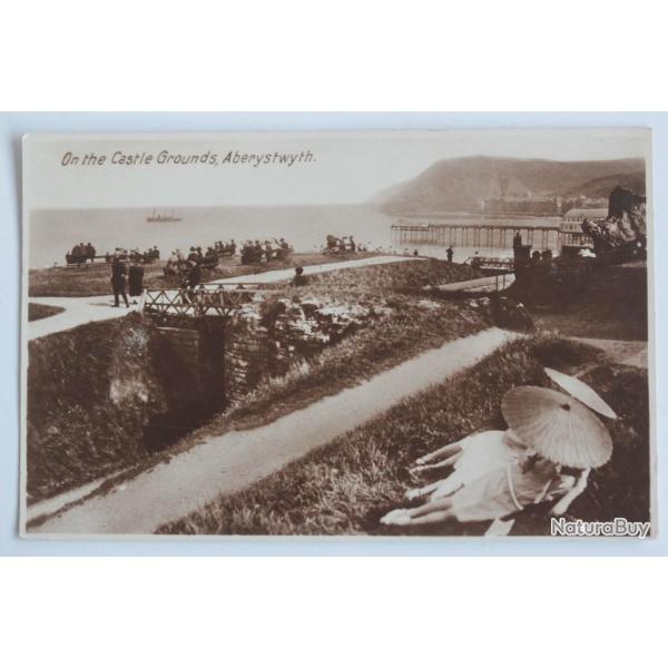 CPA Pays de Galles On the castle grounds Aberystwyth