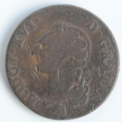 Monnaie Louis XVI Sol dit &agrave; l'&eacute;cu 1785 AA Metz