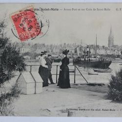 CPA Ille et Vilaine Saint-Malo Avant-Port et un Coin de Saint-Malo