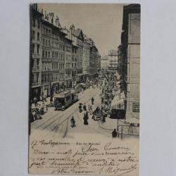 CPA Suisse Gen&egrave;ve Rue du March&eacute; Tram