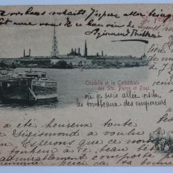 CPA Russie St Pétersbourg Citadelle Cathédrale Sts Pierre et Paul