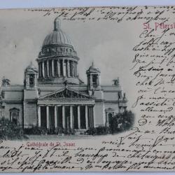 CPA Russie St Pétersbourg Cathédrale de St. Isaac relief