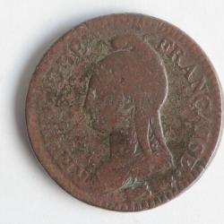 Monnaie 2 Décimes Dupré An 4 A Paris