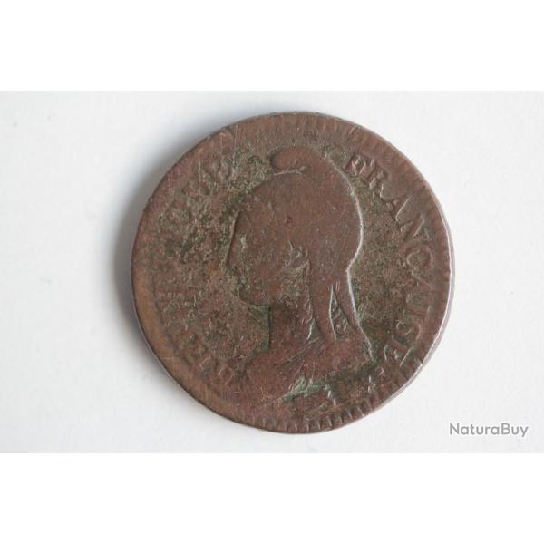 Monnaie 2 D�cimes Dupr� An 4 A Paris
