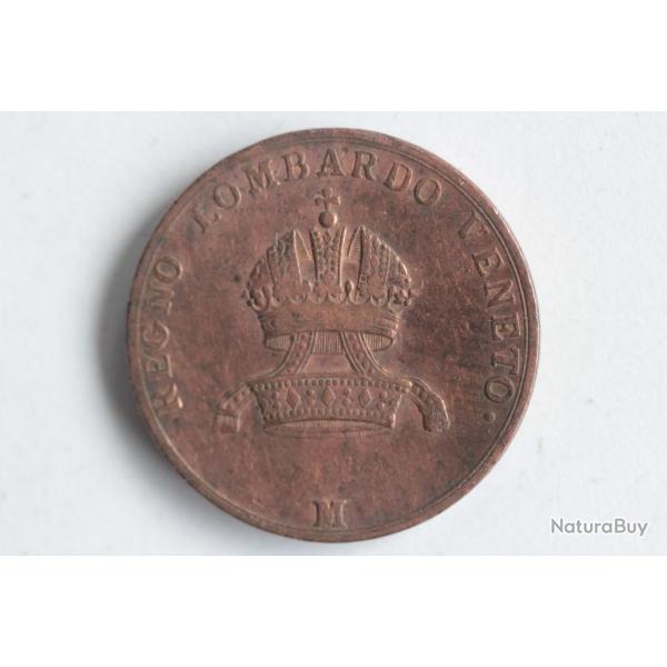 Monnaie 5 Centesimi Franz I 1822 Lombardie-V�n�tie Italie