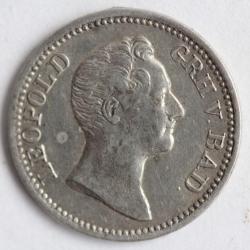 Monnaie 3 Kreuzer 1834 Léopold Baden-Durlach Allemagne