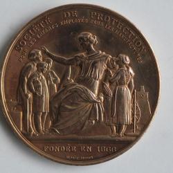 Médaille Société de protection enfants employés manufactures 1886