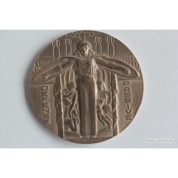 M�daille D�fense Passive Guerre 1939-1945 R. Cochet Art d�co