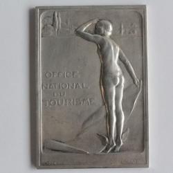 Plaquette Office national du tourisme 1924 Raoul Bénard femme nue