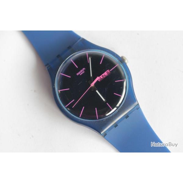 SWATCH Montre Swatch bleue New Gentleman SUON708