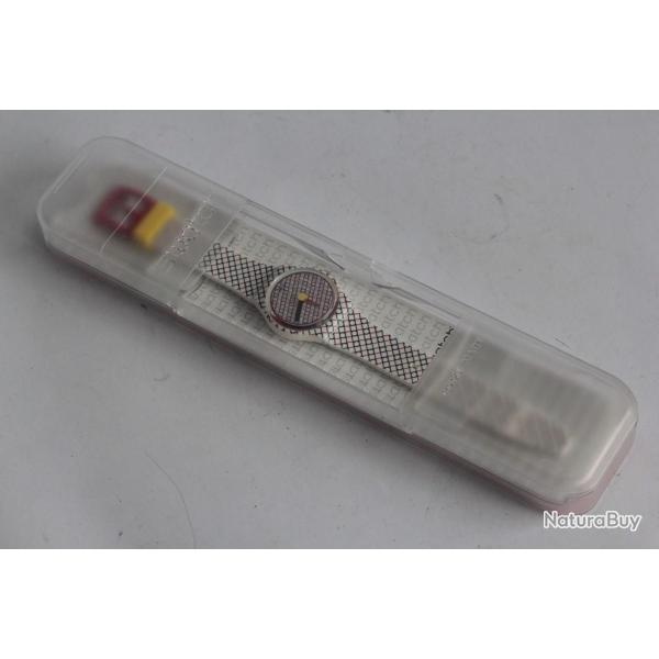 SWATCH Montre Swatch Duet in Blue & Red by Sigrid Calon GZ298S