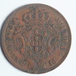 Monnaie 20 réis 1843 Marie II Açores Portugal