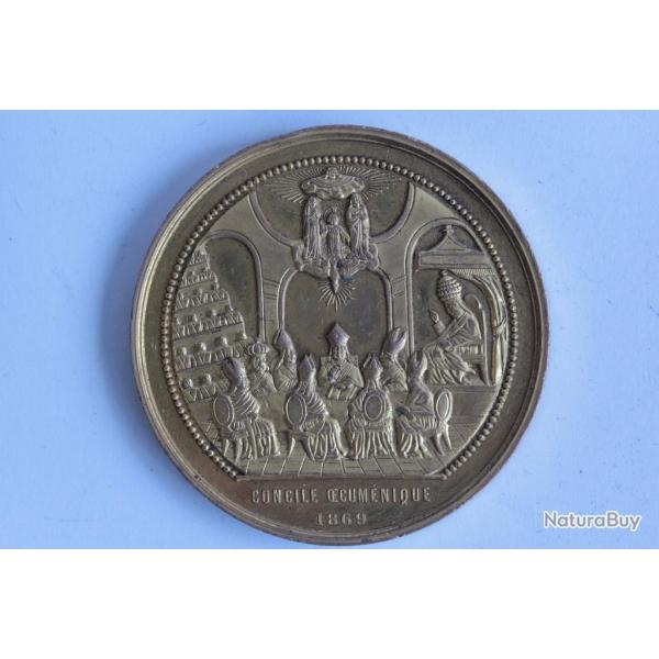 M�daille Pape Pie IX Vatican Concile OEcum�nique 1869