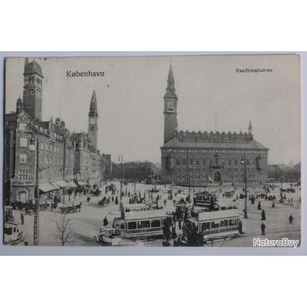 CPA Danemark K�benhavn Raadhuspladsen Copenhague