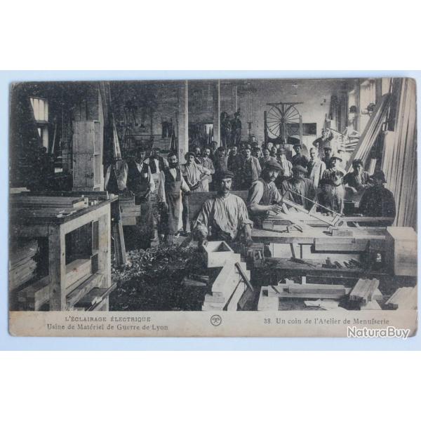 CPA Rh�ne L'�clairage �lectrique Usine Lyon Atelier de Menuiserie
