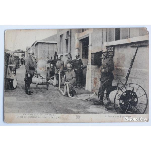 CPA Rh�ne L'�clairage �lectrique Usine Lyon Poste des Pompiers