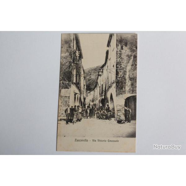 CPA Italie Zuccarello Via Vittorio Emanuele