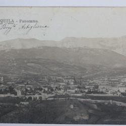 CPA Carte photo Italie Aquila Panorama