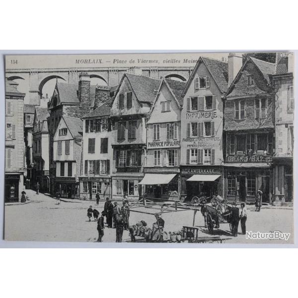 CPA Finist�re Morlaix Place de Viarmes vieilles Maisons