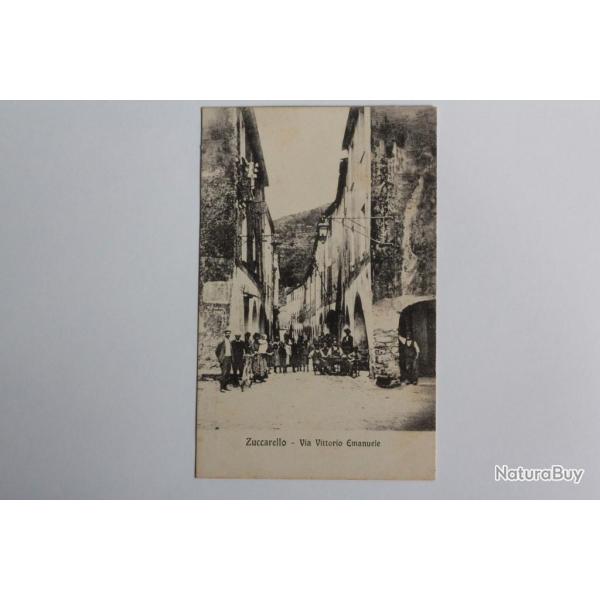 CPA Italie Zuccarello Via Vittorio Emanuele