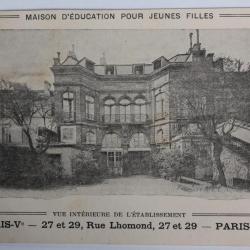 CPA Maison d'éducation pour jeunes filles Paris