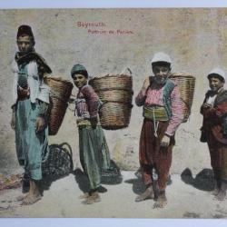 CPA Liban Beyrouth Porteurs de Paniers