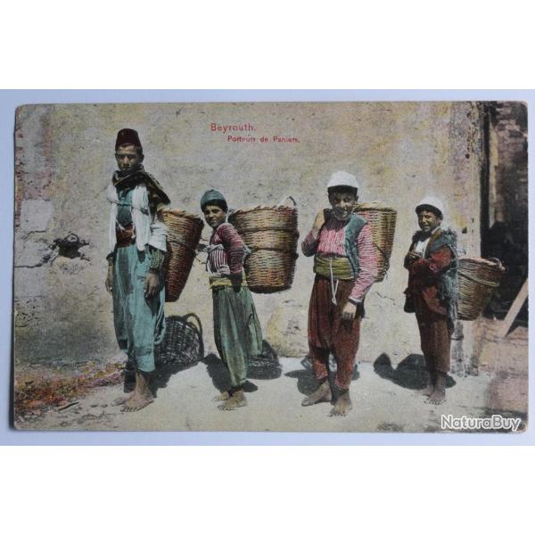 CPA Liban Beyrouth Porteurs de Paniers