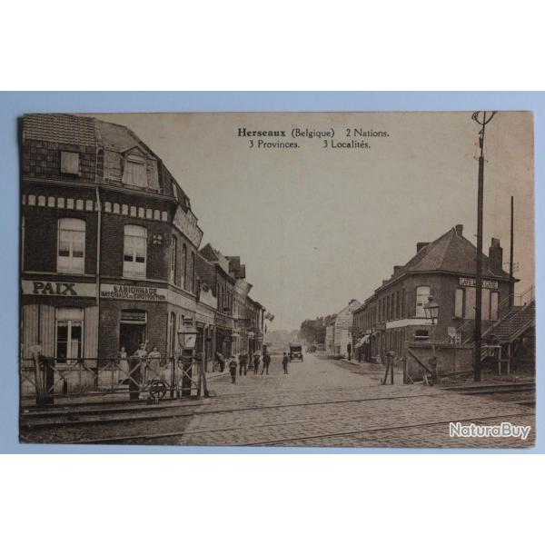 CPA Belgique Herseaux 2 Nations 3 Provinces 3 Localit�s