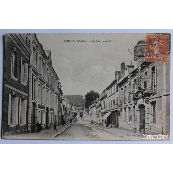 CPA Eure Pont-Audemer Rue Sadi-Carnot