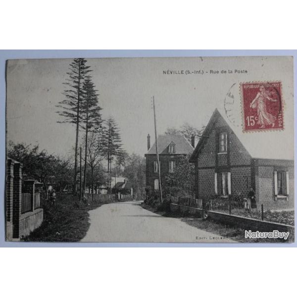 CPA Seine-Maritime N�ville Rue de la Poste