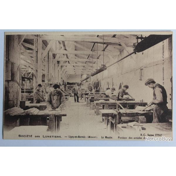 CPA Soci�t� des Lunetiers Ligny-en-Barois Moulin Finition des articles