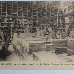 CPA Société des Lunetiers Le Moulin Magasin de préparation