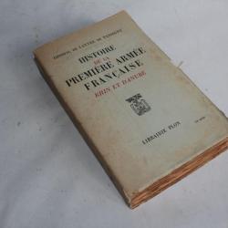 Histoire de la première armée Française Rhin et Danube Lattre 1950