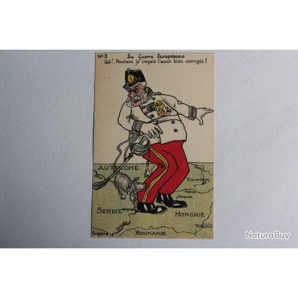 CPA satirique Guillaume La guerre europ�enne Miniouvis