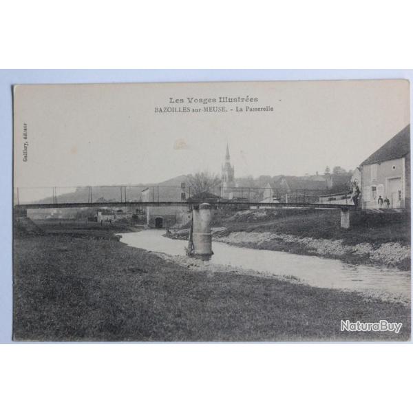 CPA Vosges Bazoilles-sur-Meuse La passerelle
