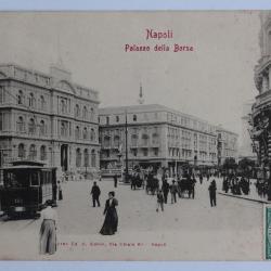 CPA Italie Napoli Palazzo della Borsa timbre annulé
