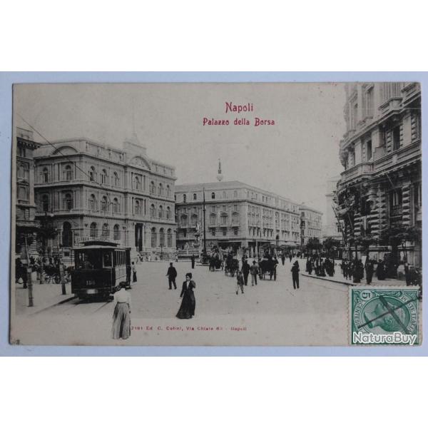 CPA Italie Napoli Palazzo della Borsa timbre annul�