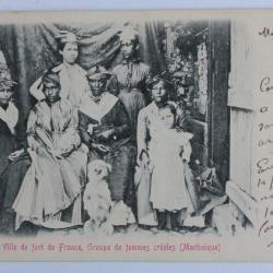 CPA Martinique Ville de fort de France Groupe de femmes créoles